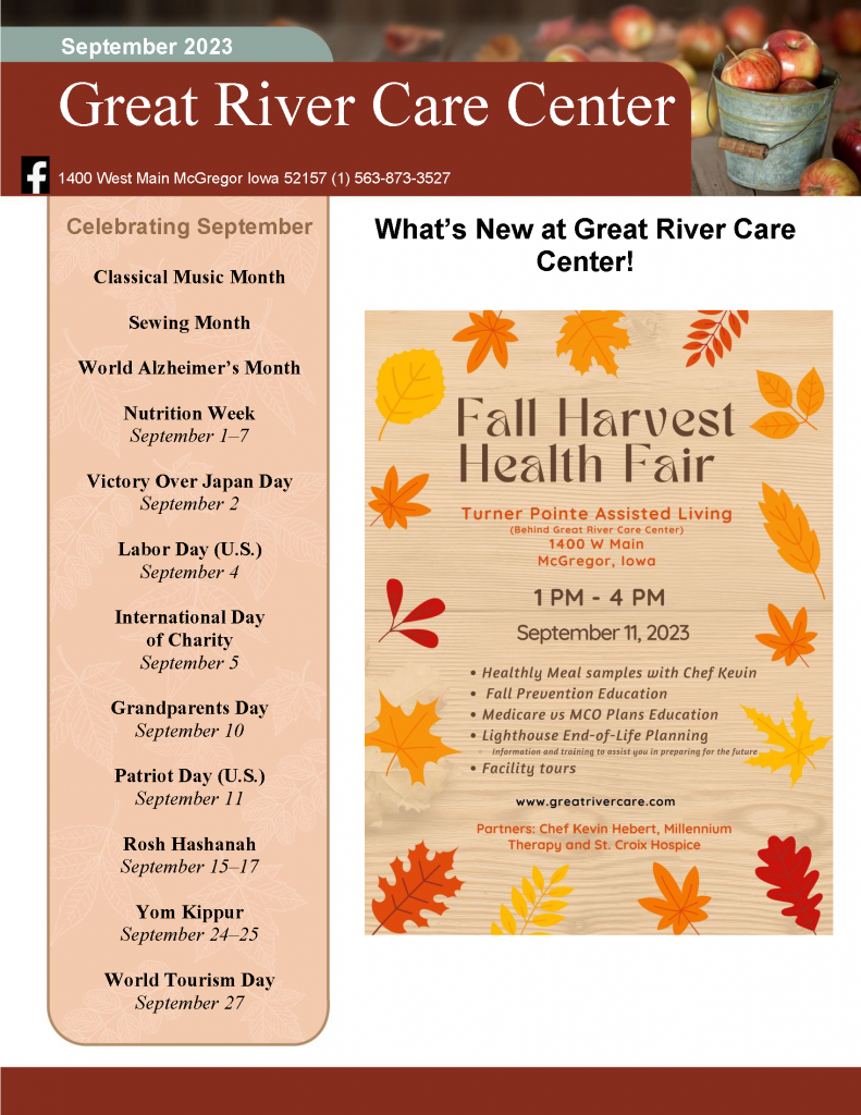 Whats new at Great River Care Center