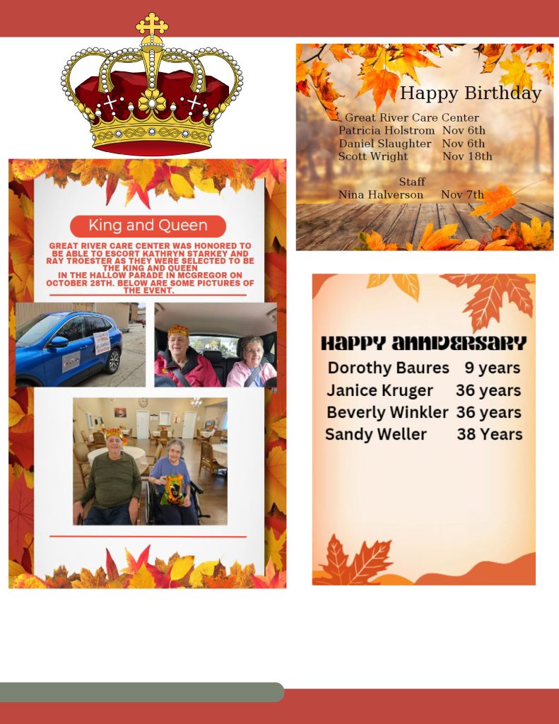 Great Rive Care Center Newsletter Page 2